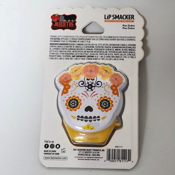 LIP SMACKER DIA DE LOS Muertos Limited Edition Pan Dulce Flavor BNIP SEALED - Picture 2 of 2